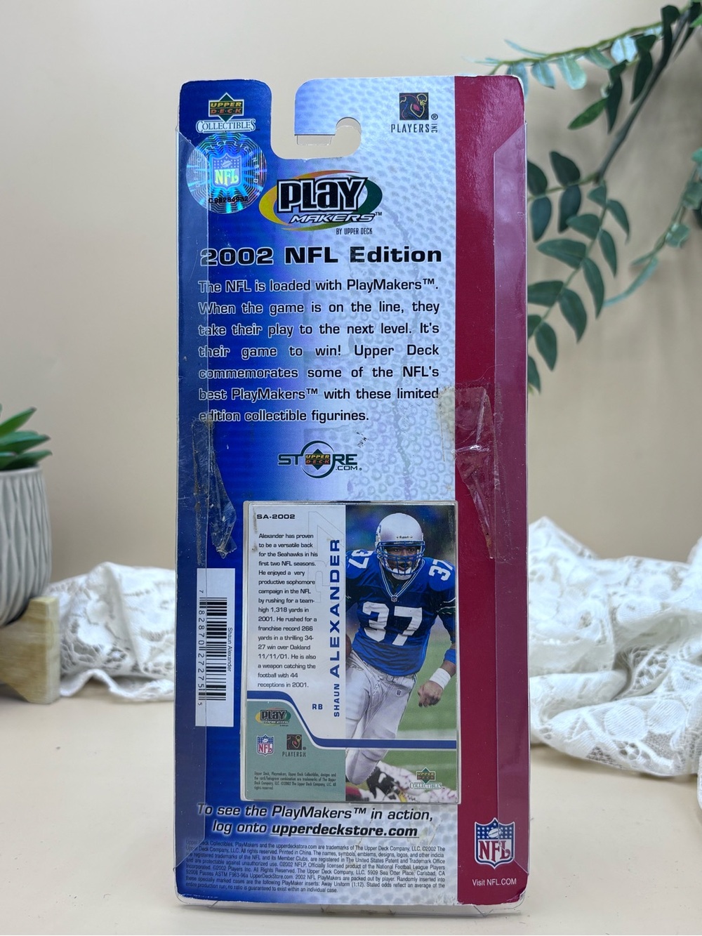 2002 NFL Shaun Alexander Bobblehead - Blue Jersey - Picture 2 of 2